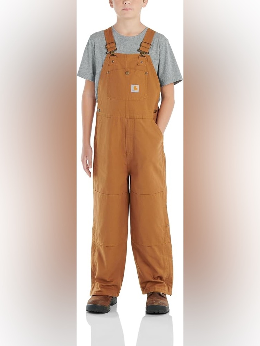 Carhartt Kid's Washed Duck Bib Overalls